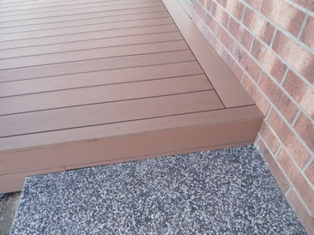 how to finish the edge of a composite deck